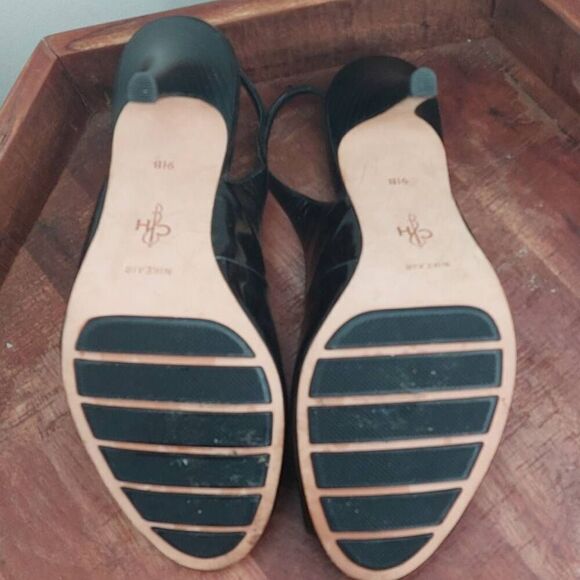 Cole Haan Nike Air Patent Leather Peep Toe Slingbacks | Size 9.5 - Picture 5 of 8